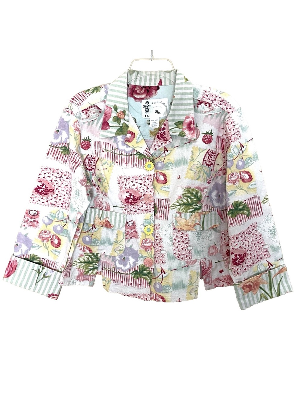 My Boyfriend's Back London Jacket Blazer Size Small Vintage Floral Cottagecore